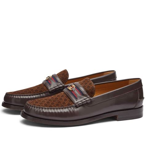 brown gucci penny loafers|gucci penny loafers men's.